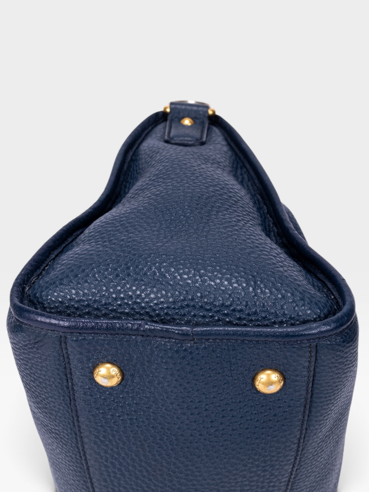 Prada Vitello Daino Motor Tote Bag In Navy