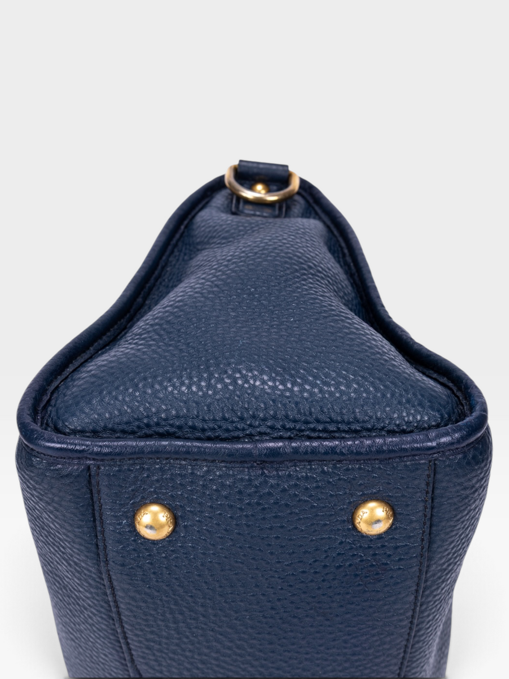 Prada Vitello Daino Motor Tote Bag In Navy