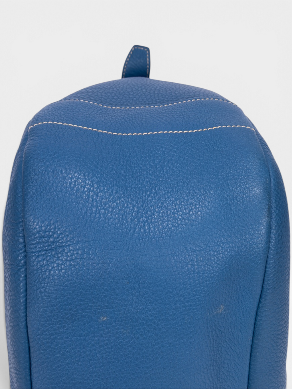 Prada Vitello Daino Hobo Bag In Blue Calf Leather