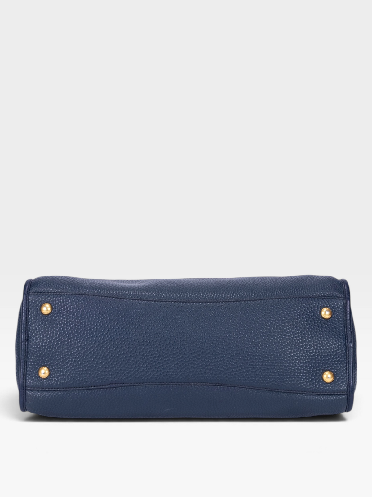 Prada Vitello Daino Motor Tote Bag In Navy