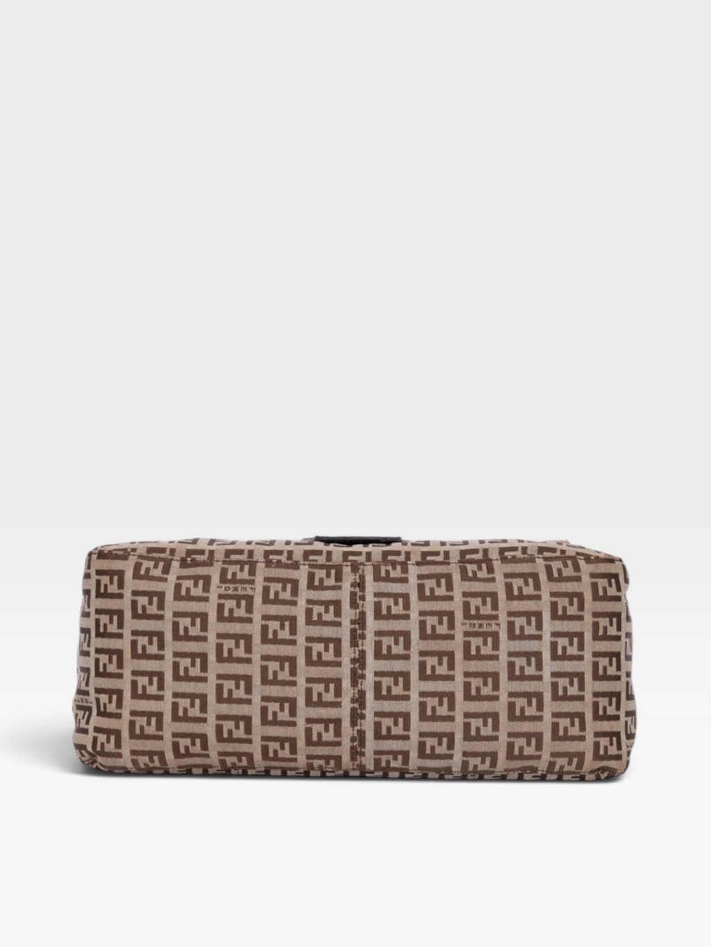 Fendi Zucchino Mamma Baguette Bag In Beige Canvas