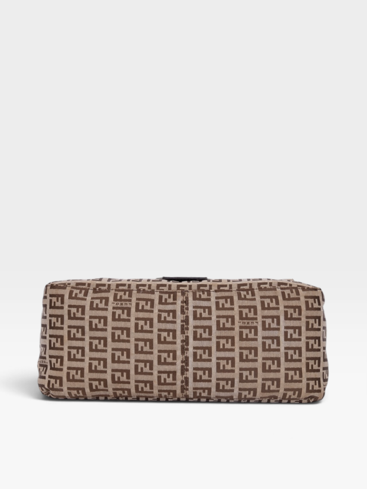 Fendi Zucchino Mamma Baguette Bag In Beige Canvas
