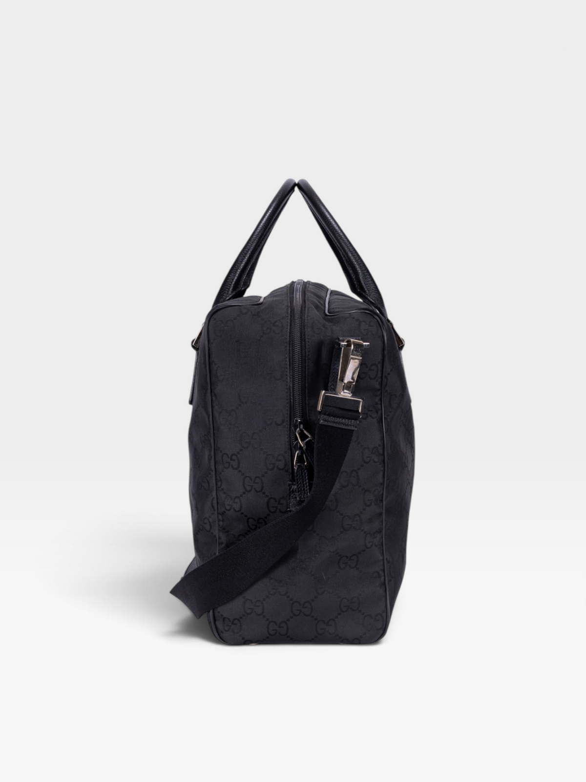 Gucci GG Nylon Duffle Bag In Black