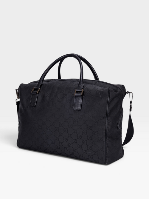 Gucci GG Nylon Duffle Bag In Black