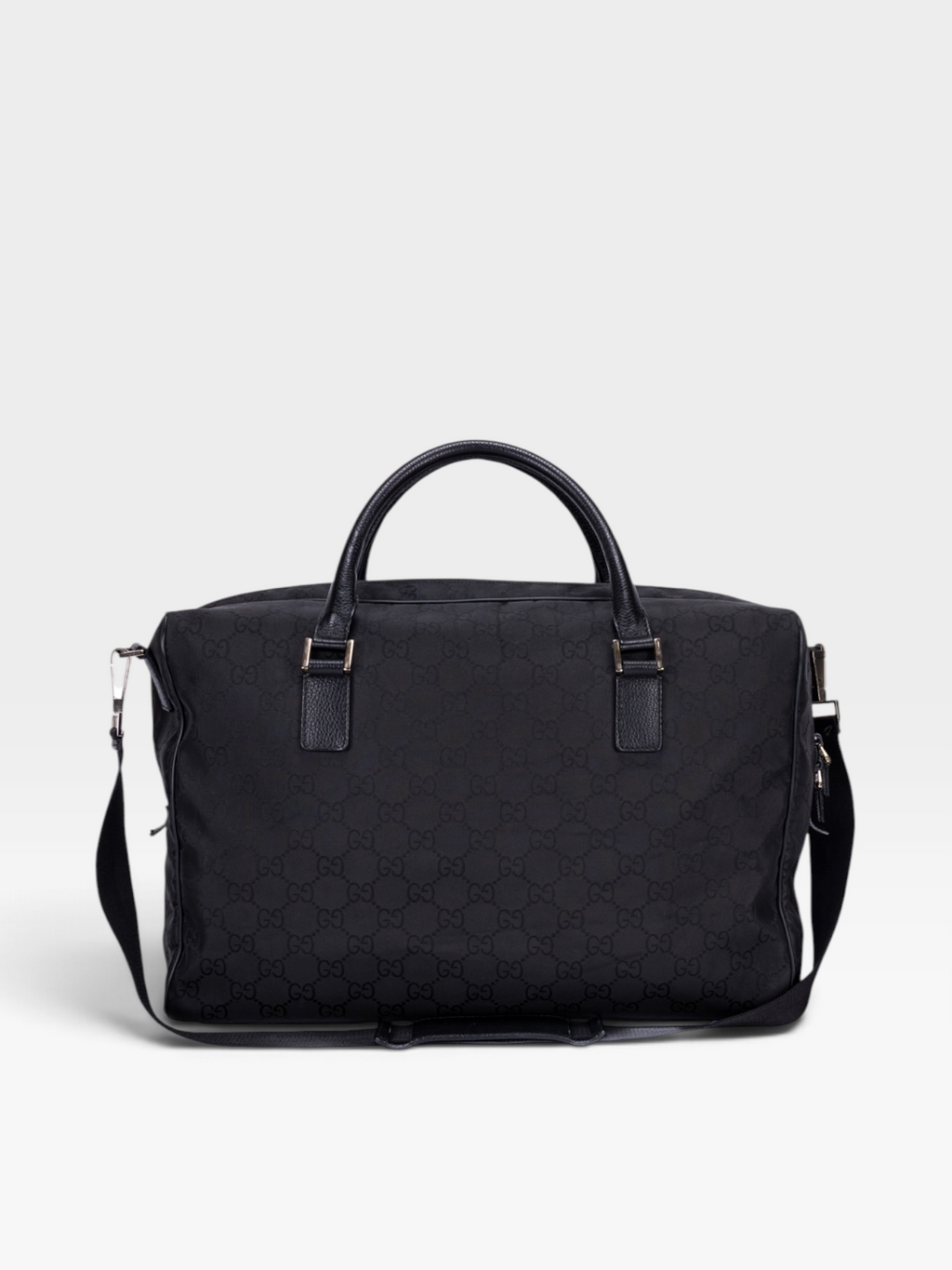 Gucci GG Nylon Duffle Bag In Black