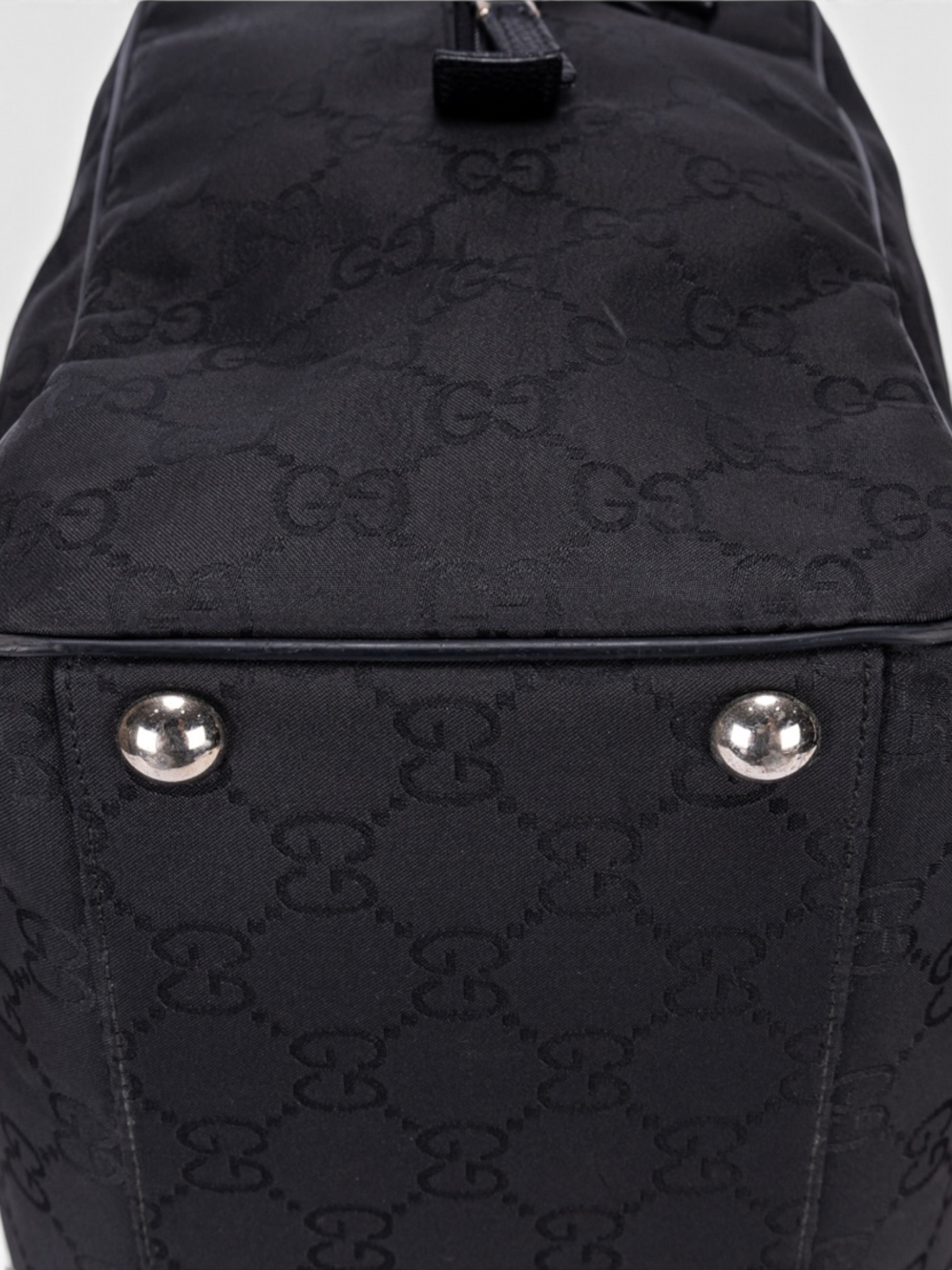 Gucci GG Nylon Duffle Bag In Black
