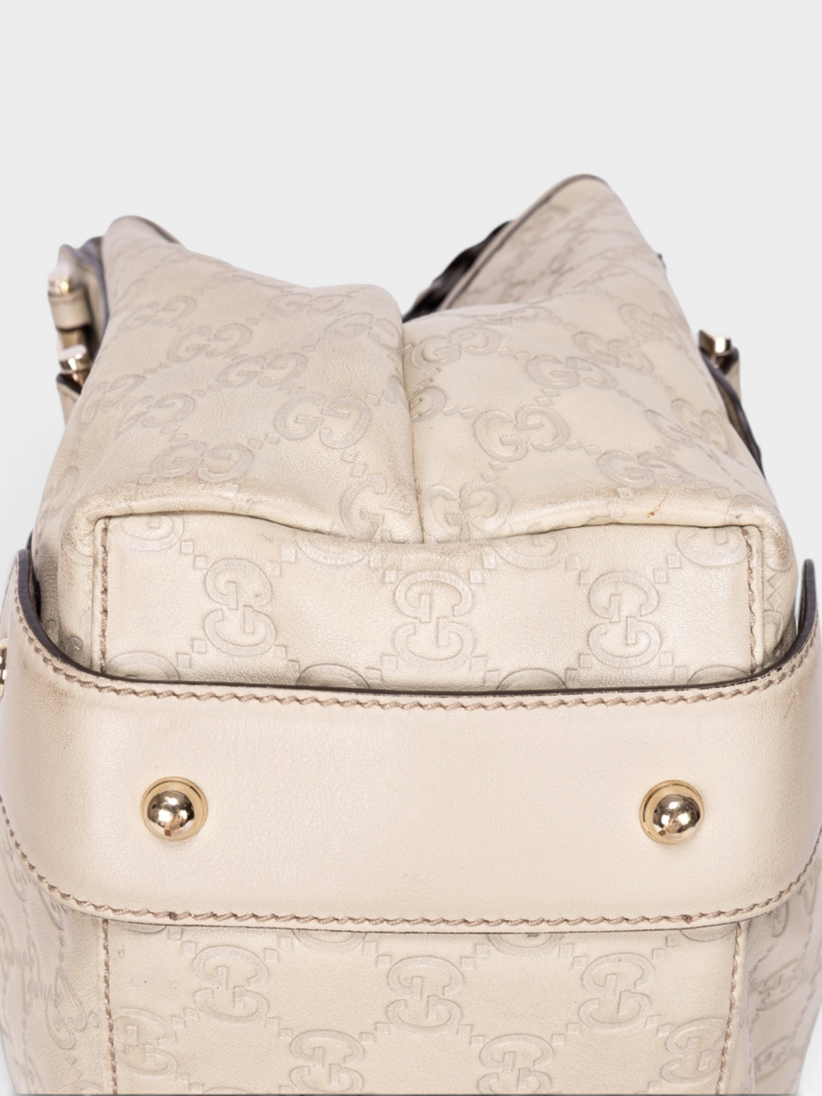 Gucci Pelham In Guccissima With Ivory Leather