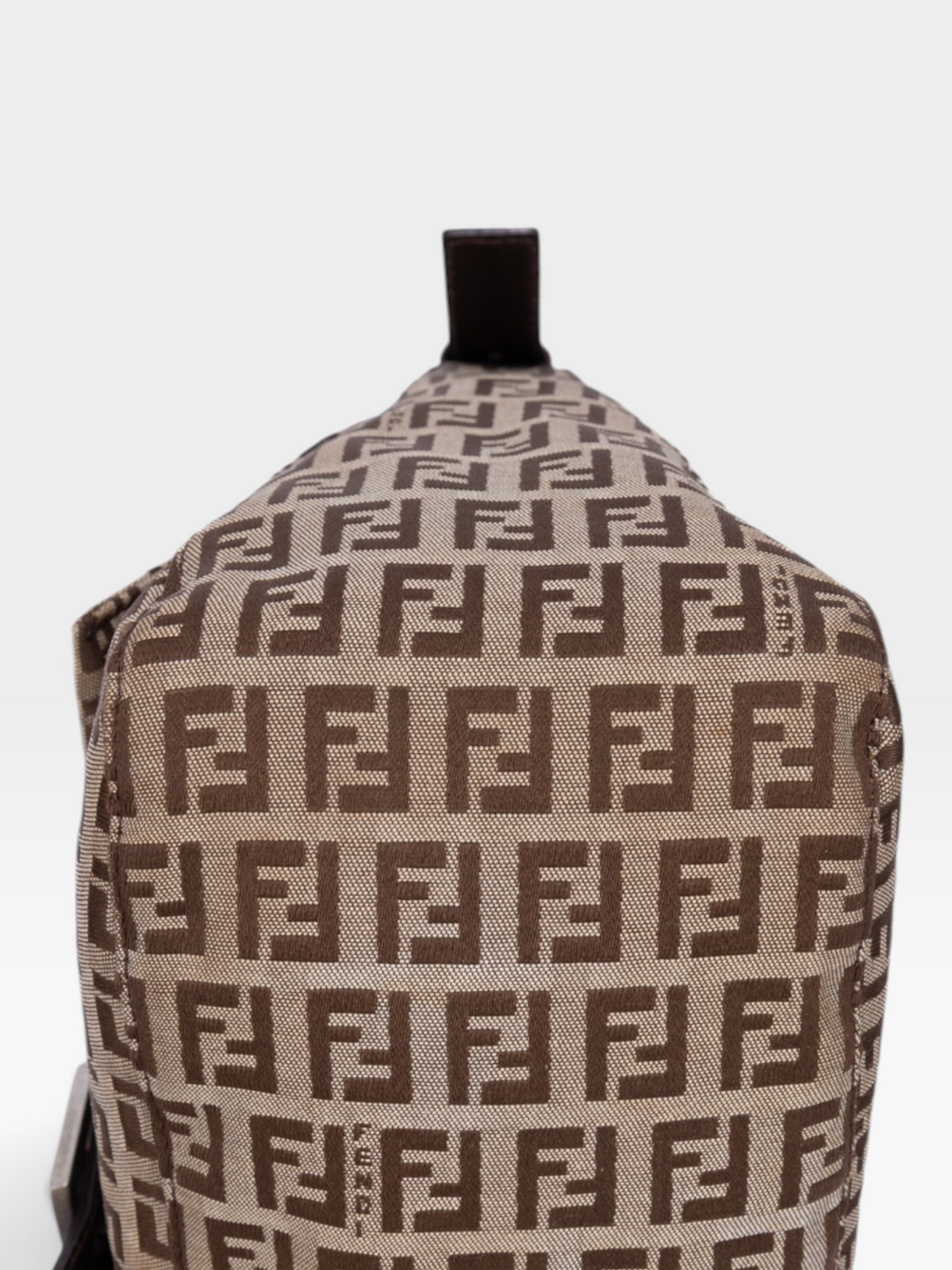 Fendi Zucchino Mamma Baguette Bag In Beige Canvas