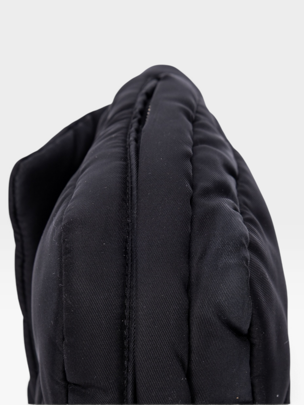 Prada Tessuto Nylon Bomber Chain Shoulder Bag In Black