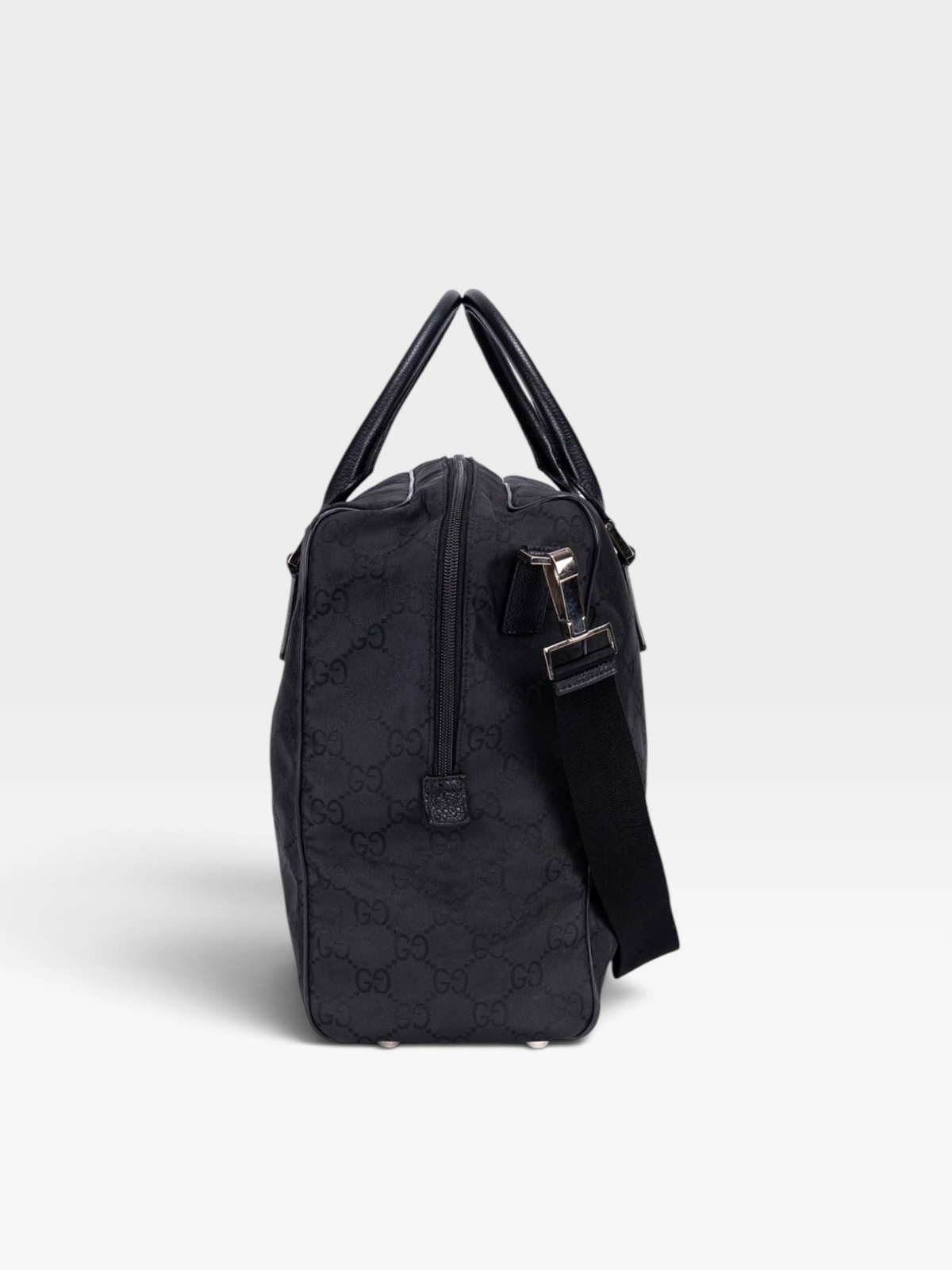 Gucci GG Nylon Duffle Bag In Black