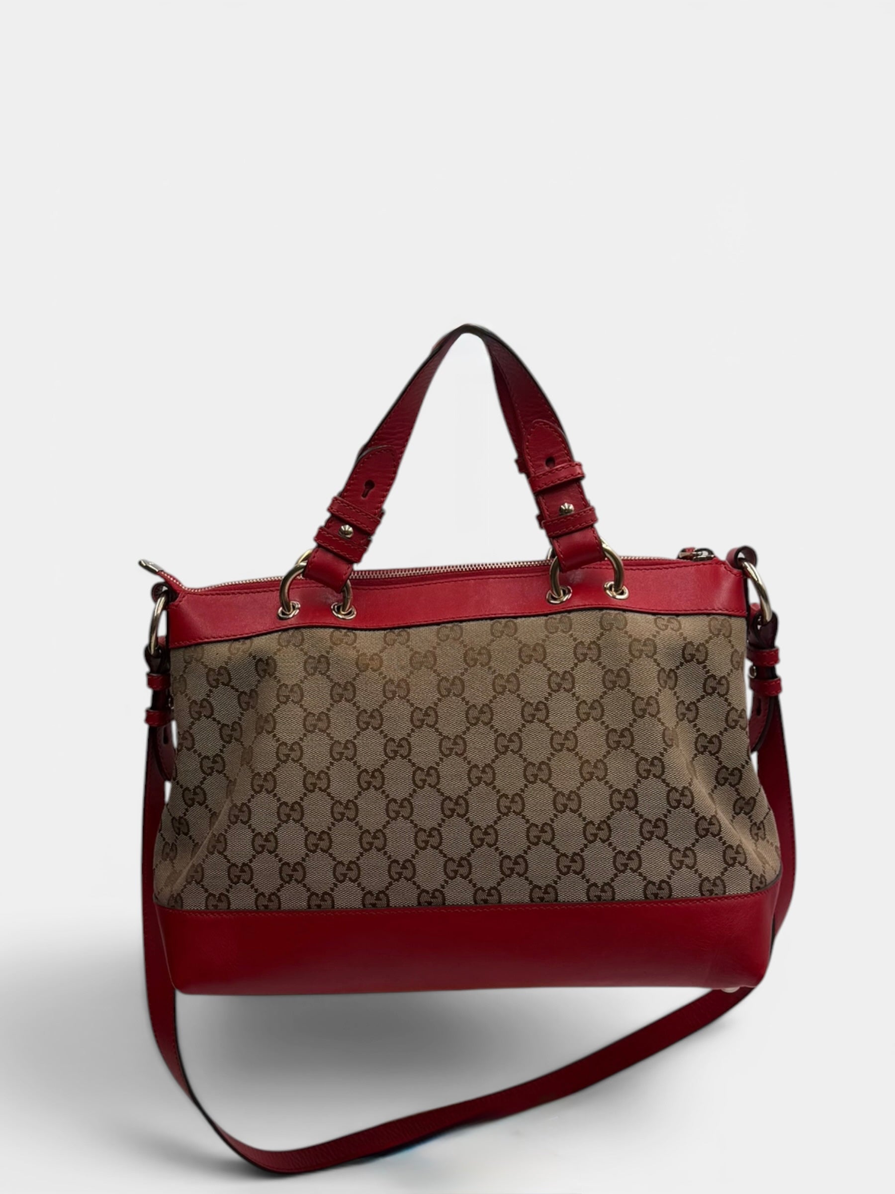 Gucci Canvas Tote with Charm
