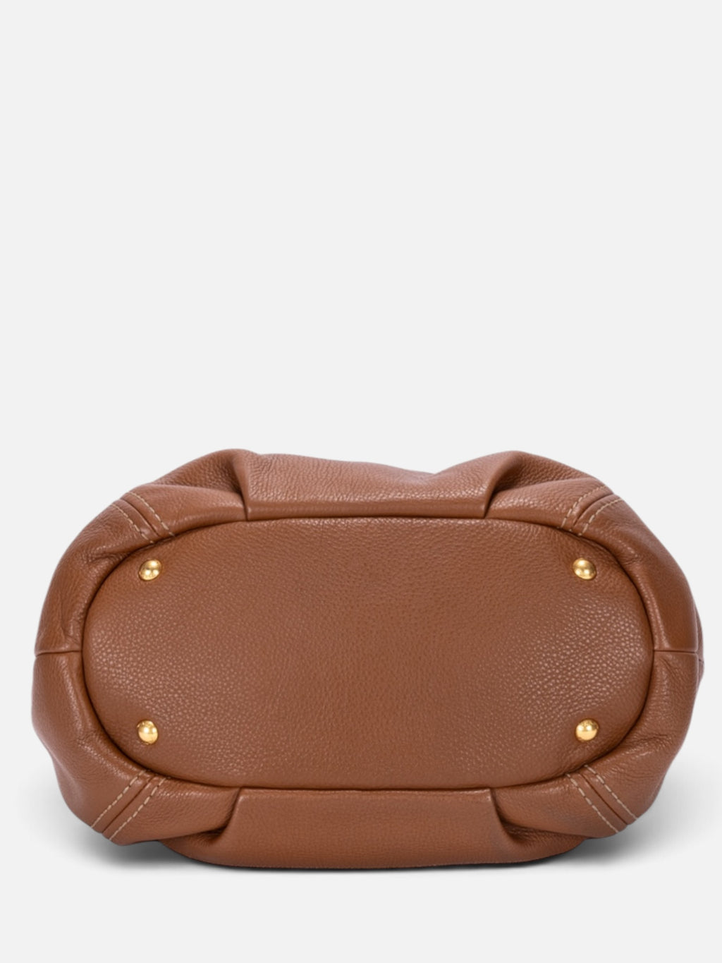 Prada Vitello Daino Tote Shoulder Bag In Brown