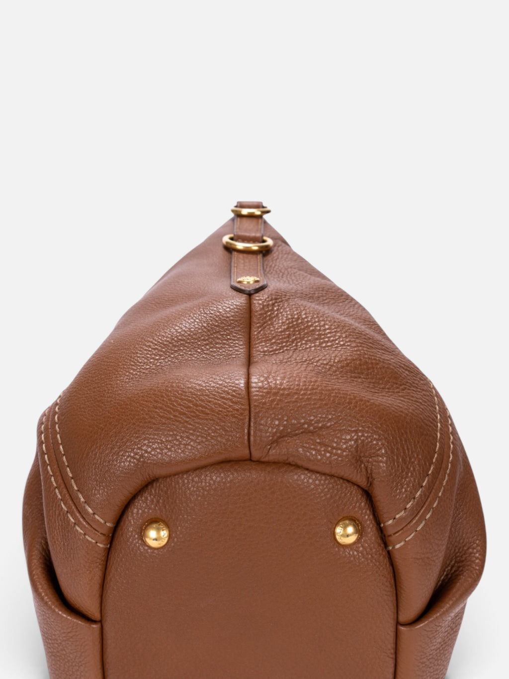 Prada Vitello Daino Tote Shoulder Bag In Brown