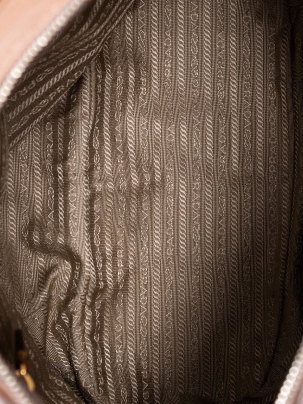 Prada Vitello Daino Tote Shoulder Bag In Brown