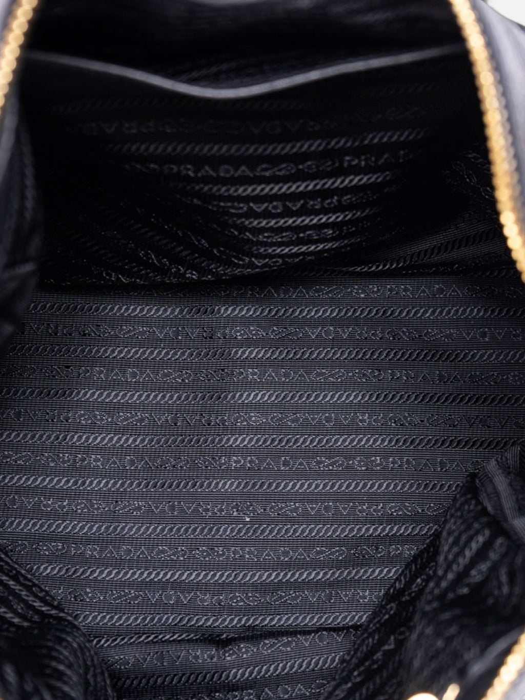 Prada Vitello Daino Shoulder Bag In Black Pebbled Leather