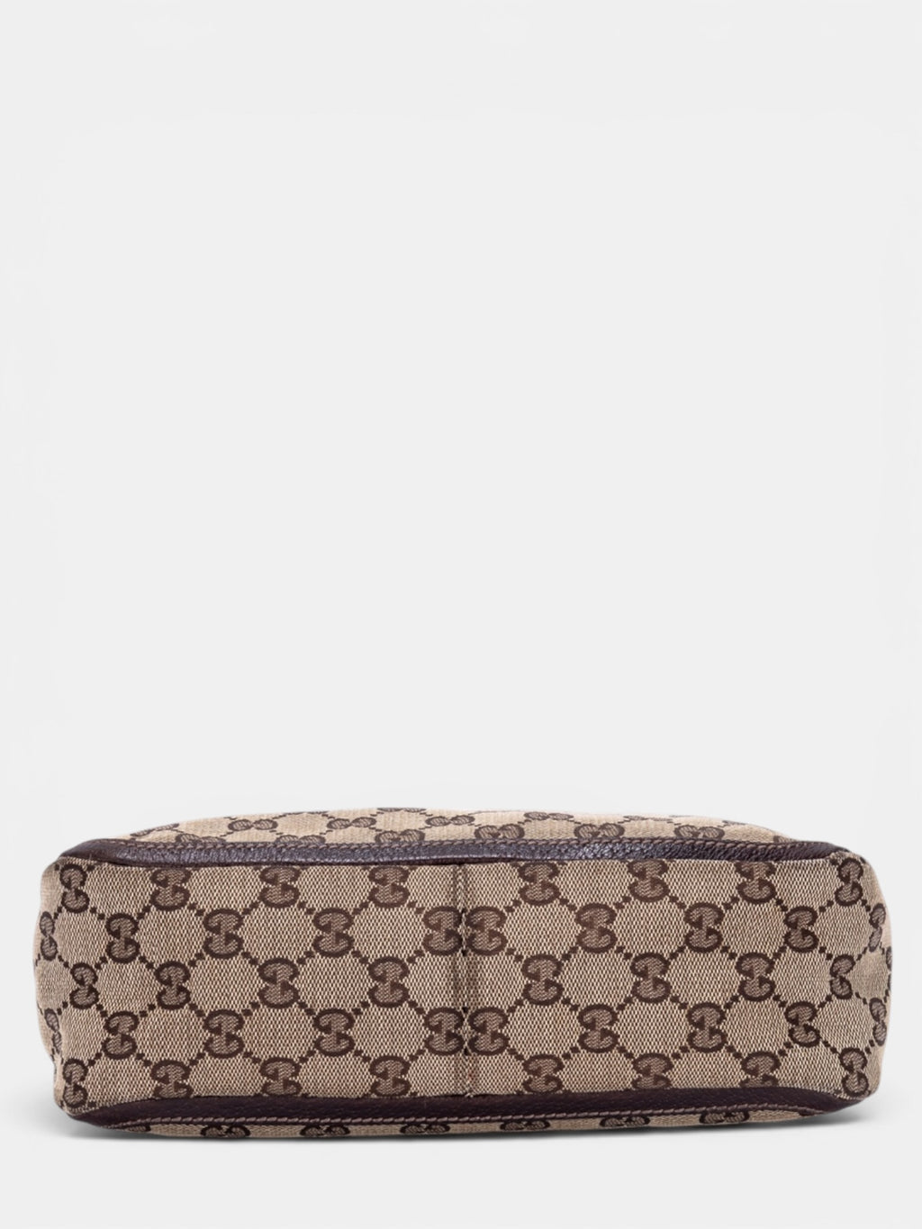Gucci GG Canvas Abbey Zip Shoulder Bag In Brown
