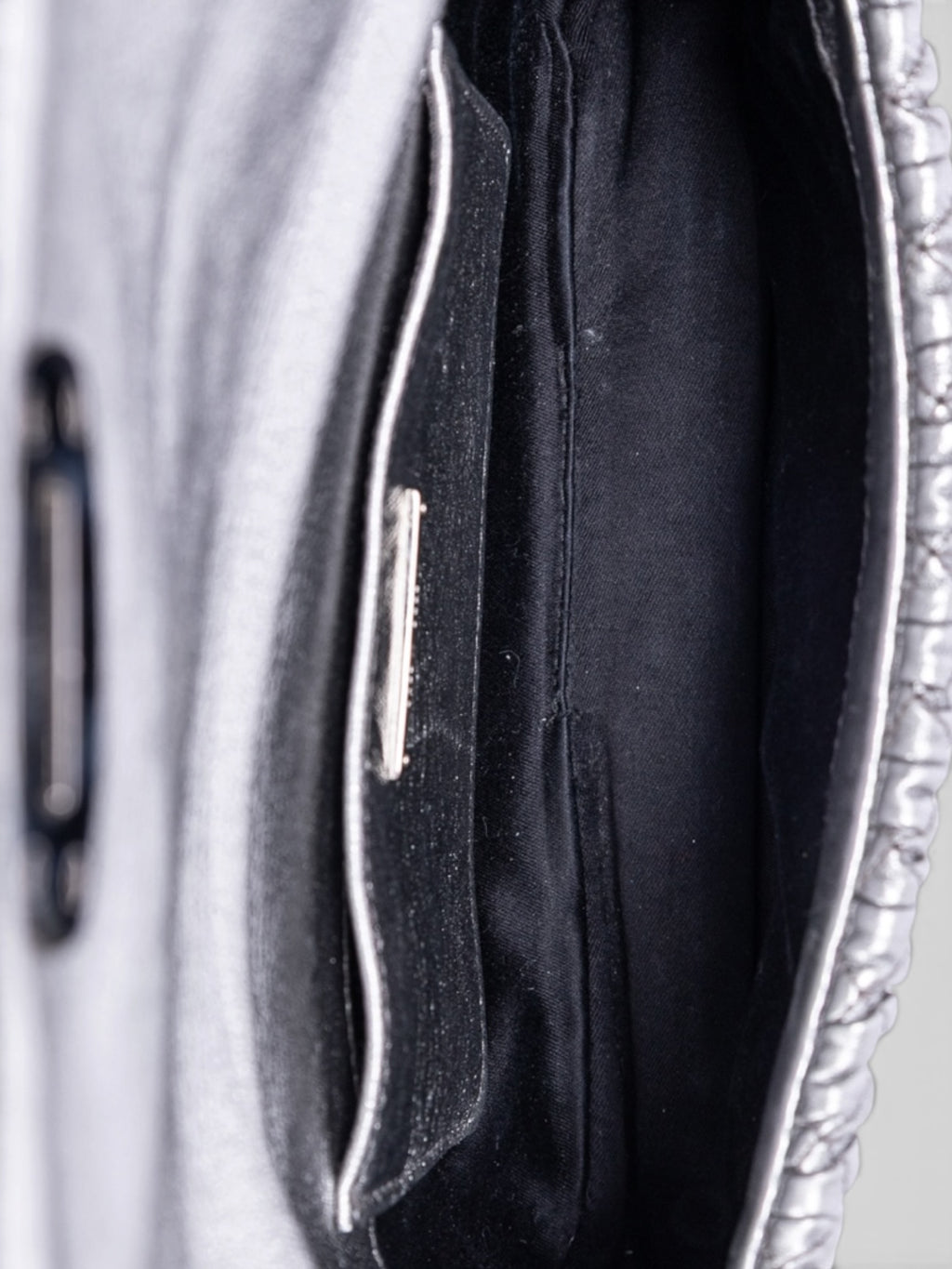 Miu Miu Crystal Cloque Nappa Leather In Sliver