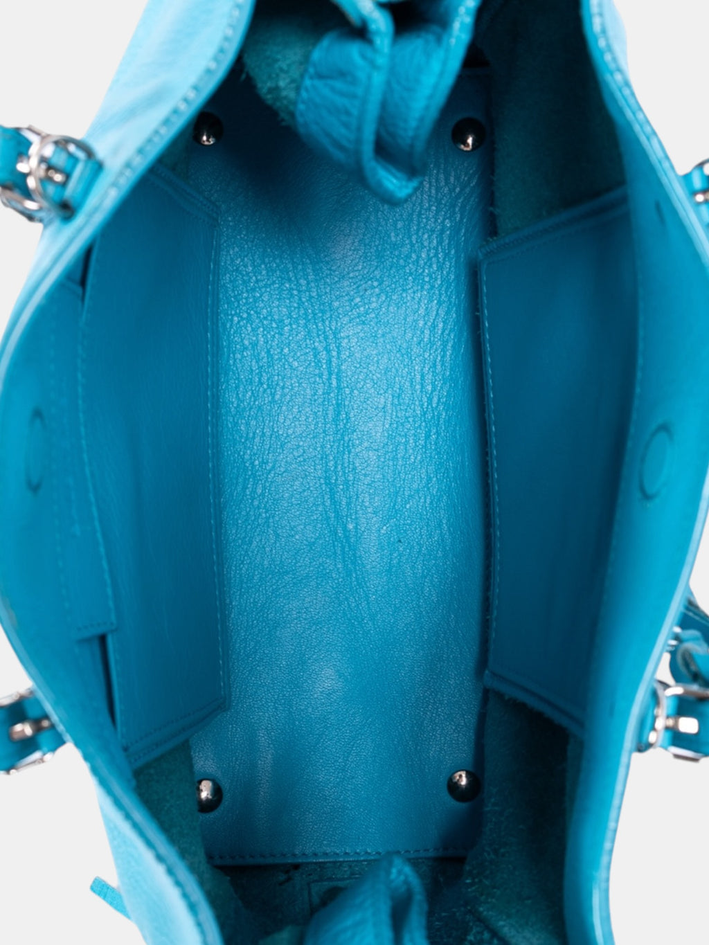 Balenciaga Papier A6 Zip Around Tote Bag In Blue