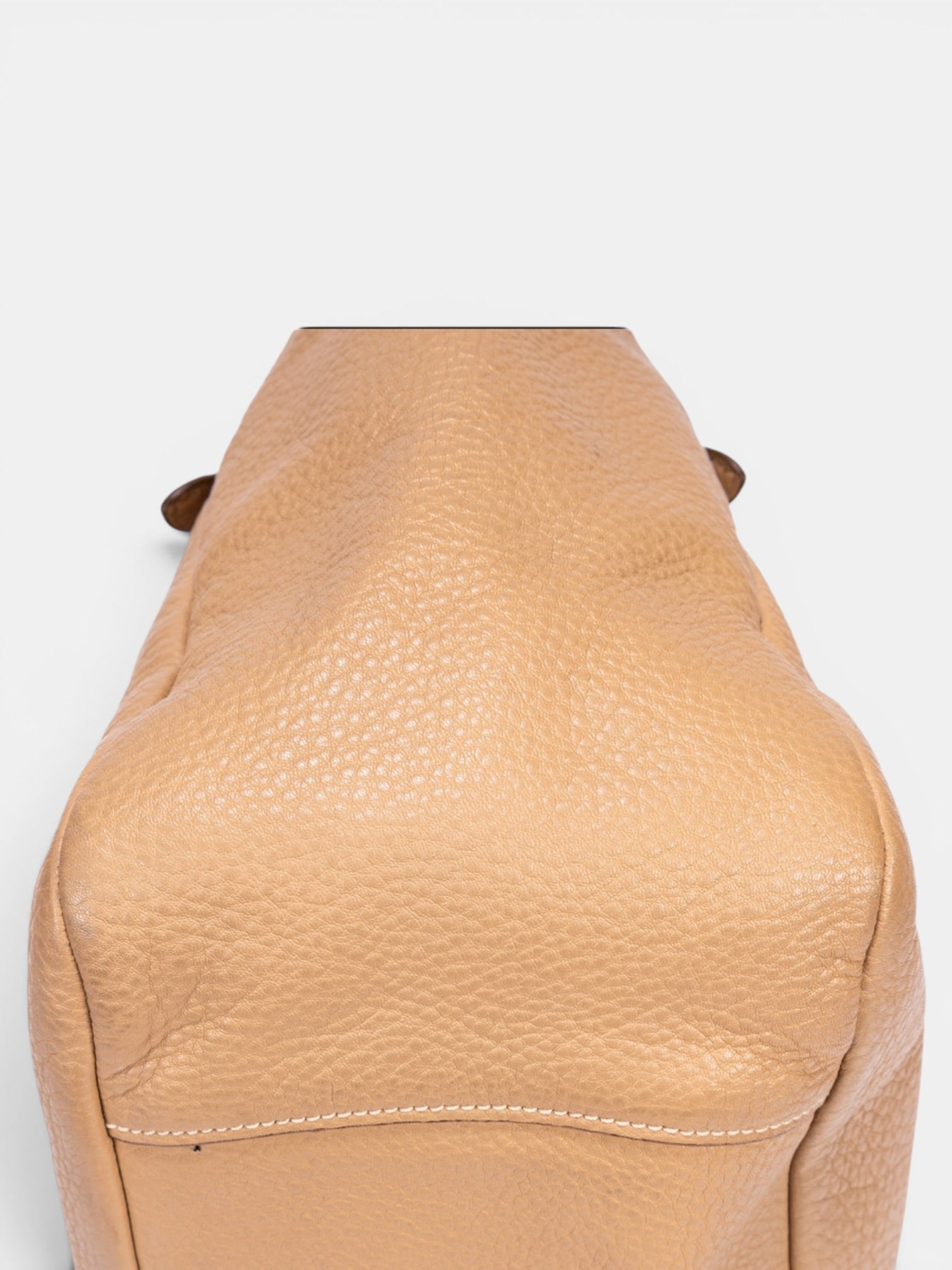 Prada Vitello Daino Shoulder Bag In Beige