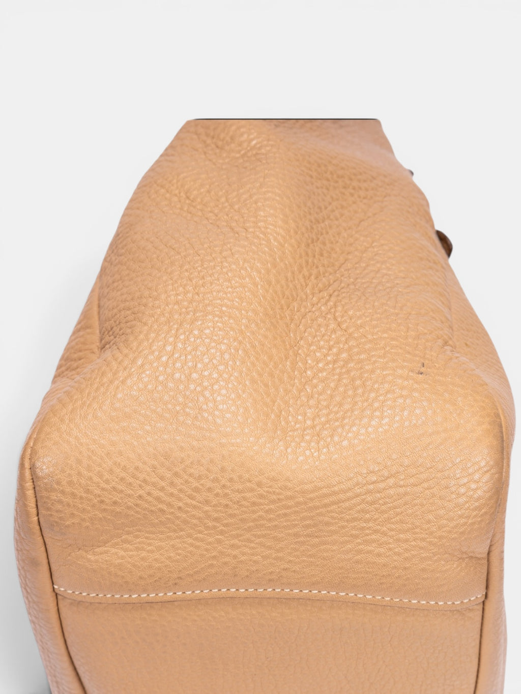 Prada Vitello Daino Shoulder Bag In Beige
