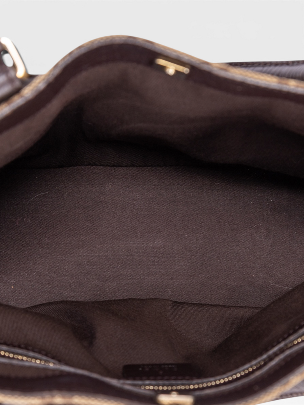 Gucci GG Canvas Sherry Horsebit Handbag In Brown