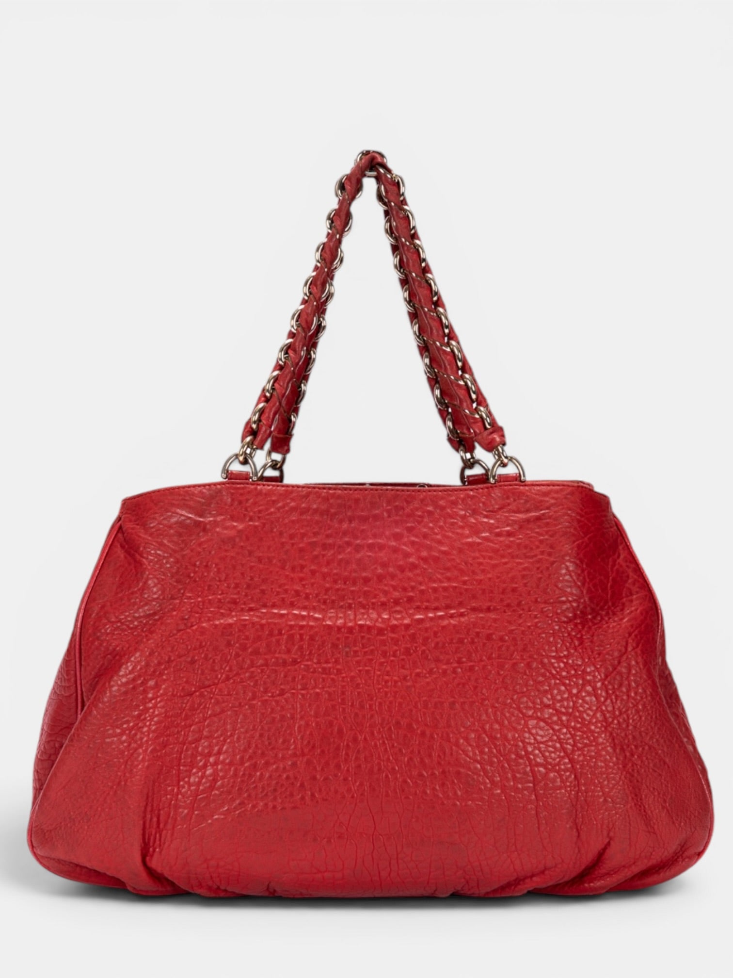 Fendi Mia Chain Shoulder Bag In Red