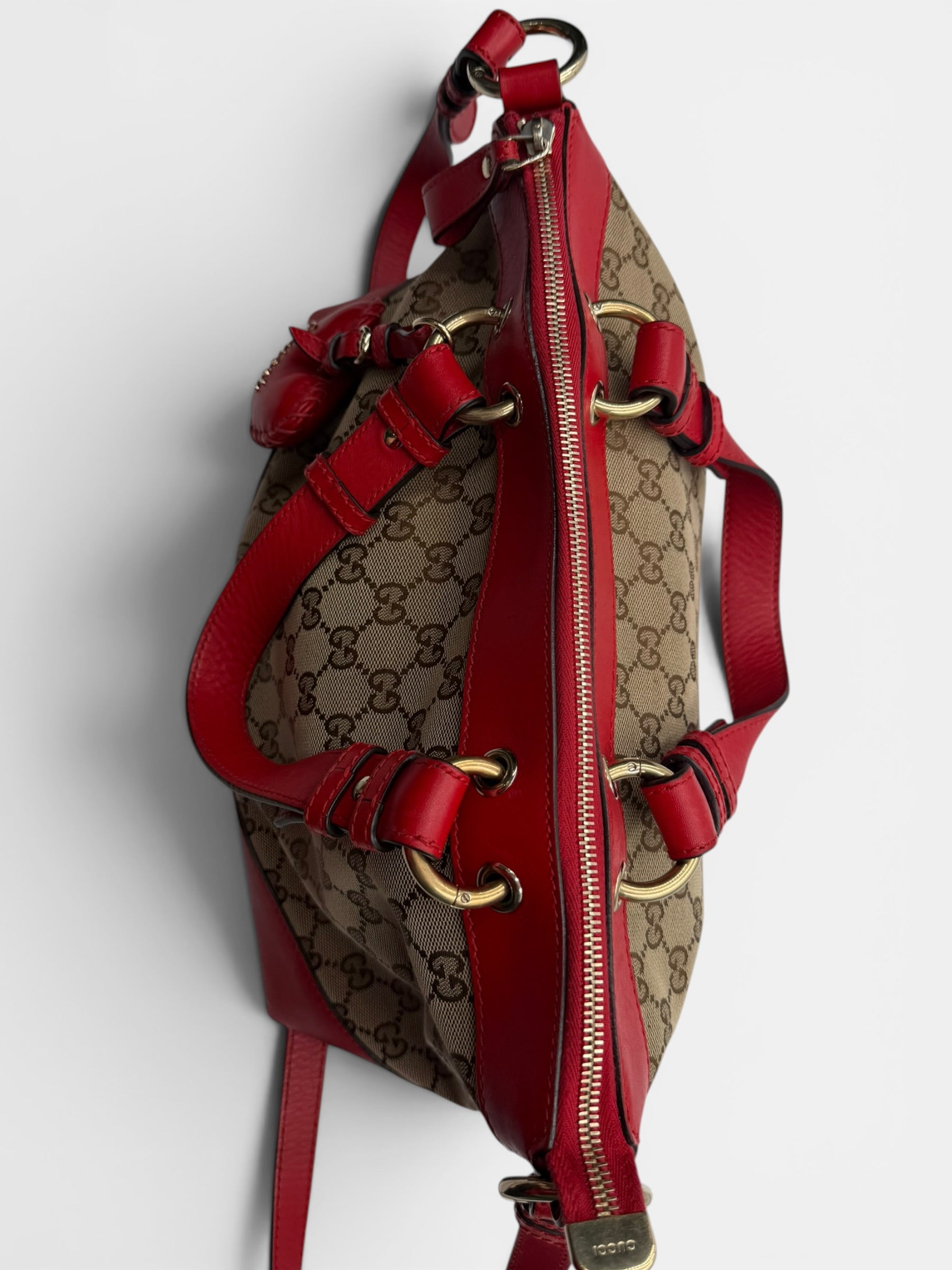 Gucci Canvas Tote with Charm