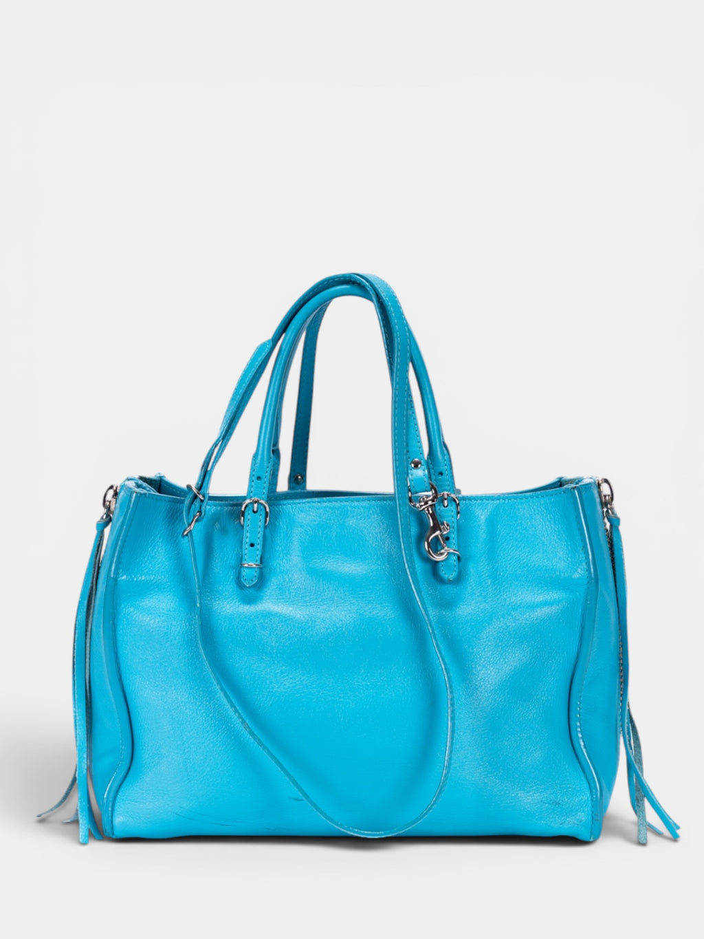Balenciaga Papier A6 Zip Around Tote Bag In Blue