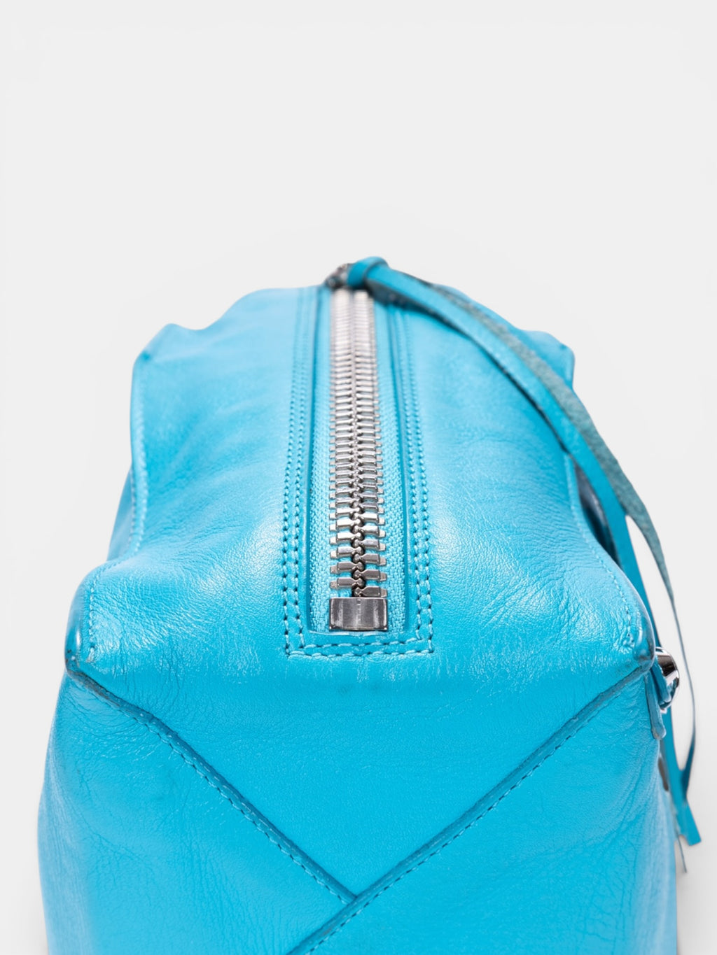 Balenciaga Papier A6 Zip Around Tote Bag In Blue