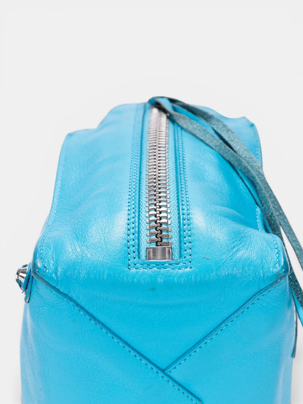 Balenciaga Papier A6 Zip Around Tote Bag In Blue