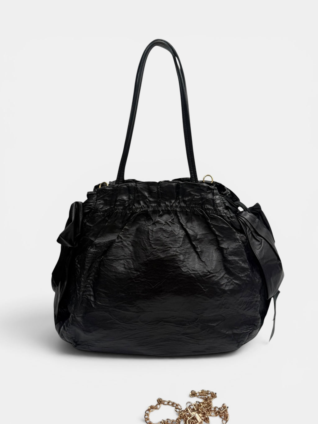Prada Nappa Antique Drawstring Tote