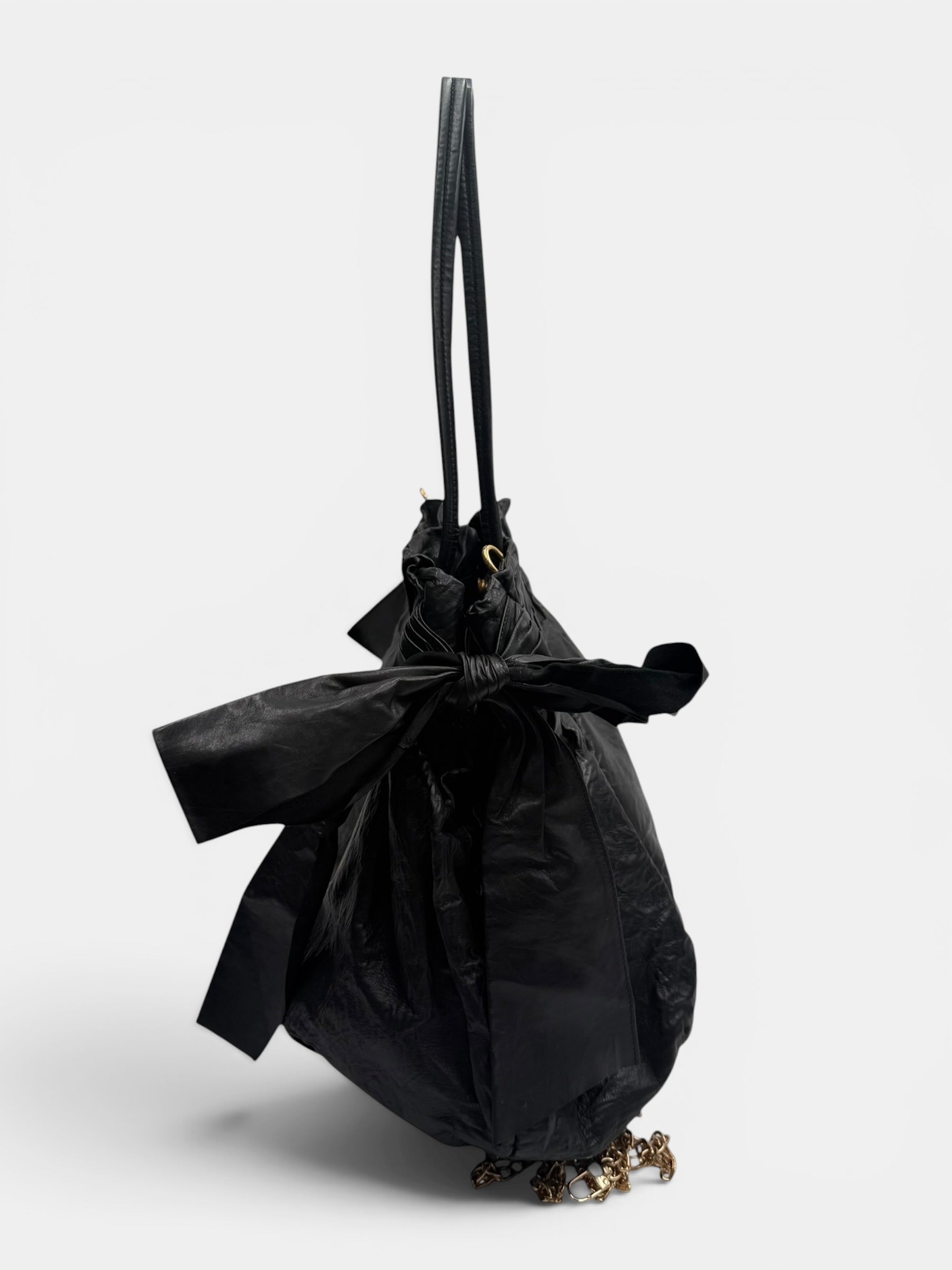Prada Nappa Antique Drawstring Tote