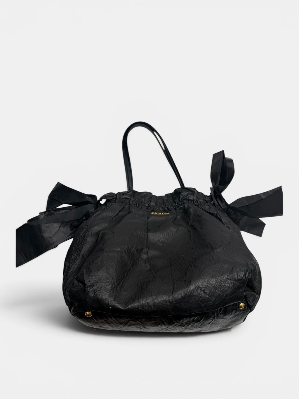 Prada Nappa Antique Drawstring Tote