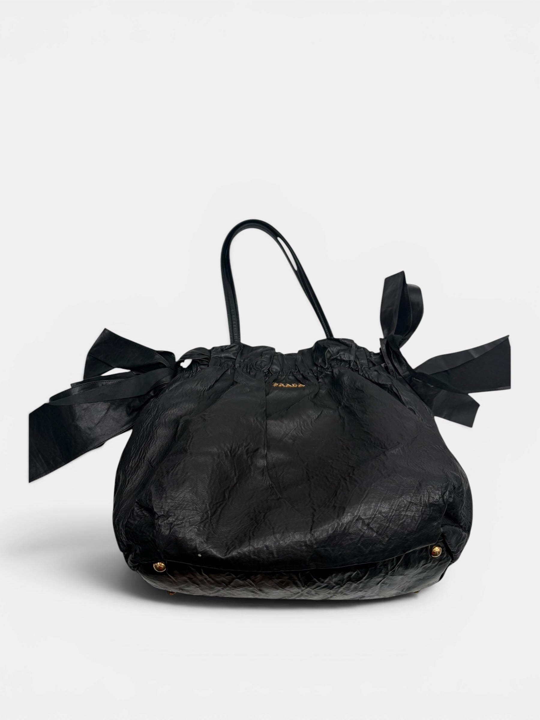 Prada Nappa Antique Drawstring Tote