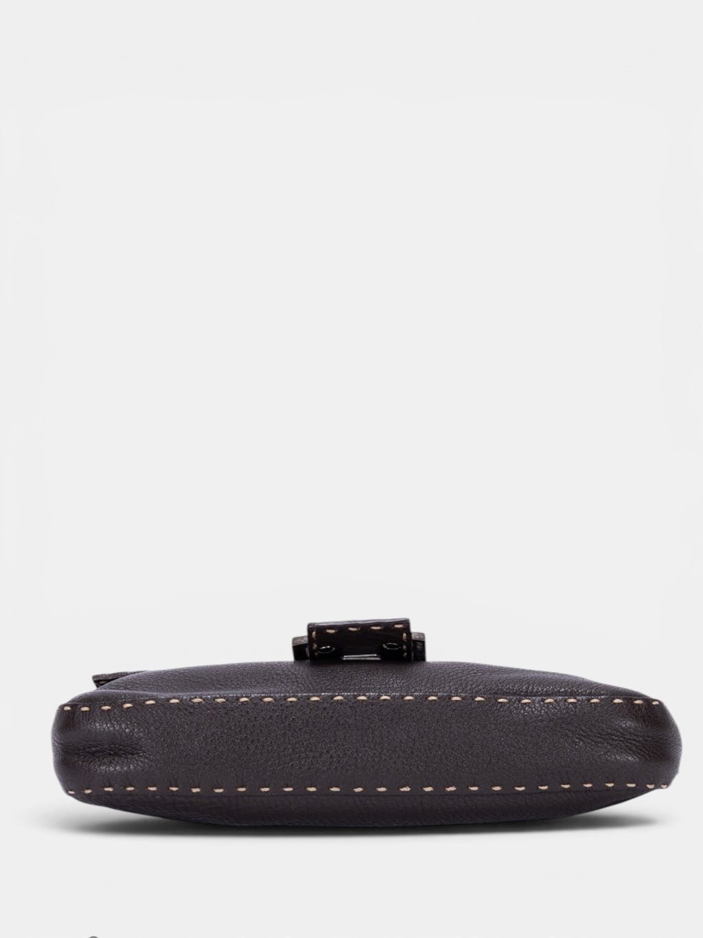 Fendi Selleria Baguette Medium Bag In Dark Brown