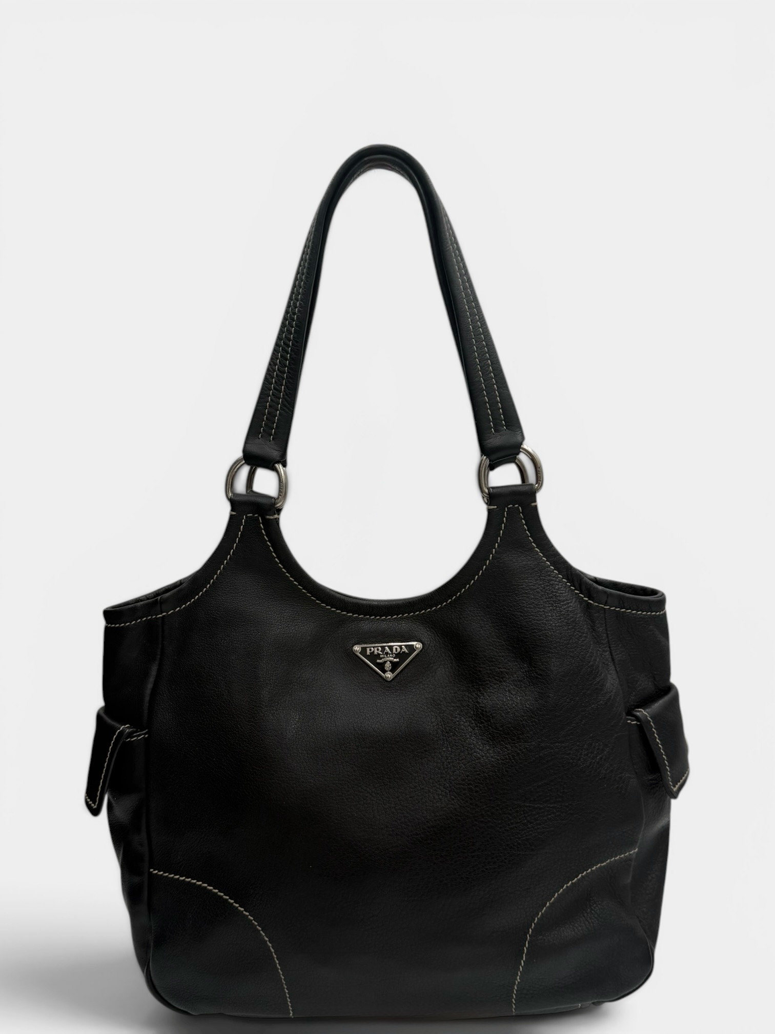 Prada Bufalino Triple Pocket tote